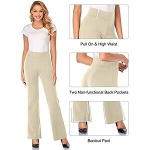 Tapata High Waist Stretchy Bootcut Dress Pants Tall Sz L
